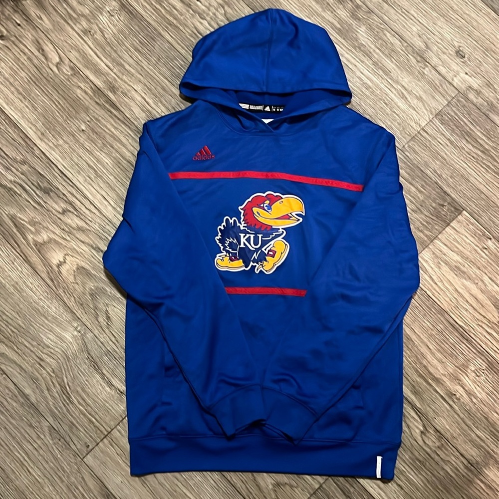 Kansas Jayhawk Adidas Hoodie Size M